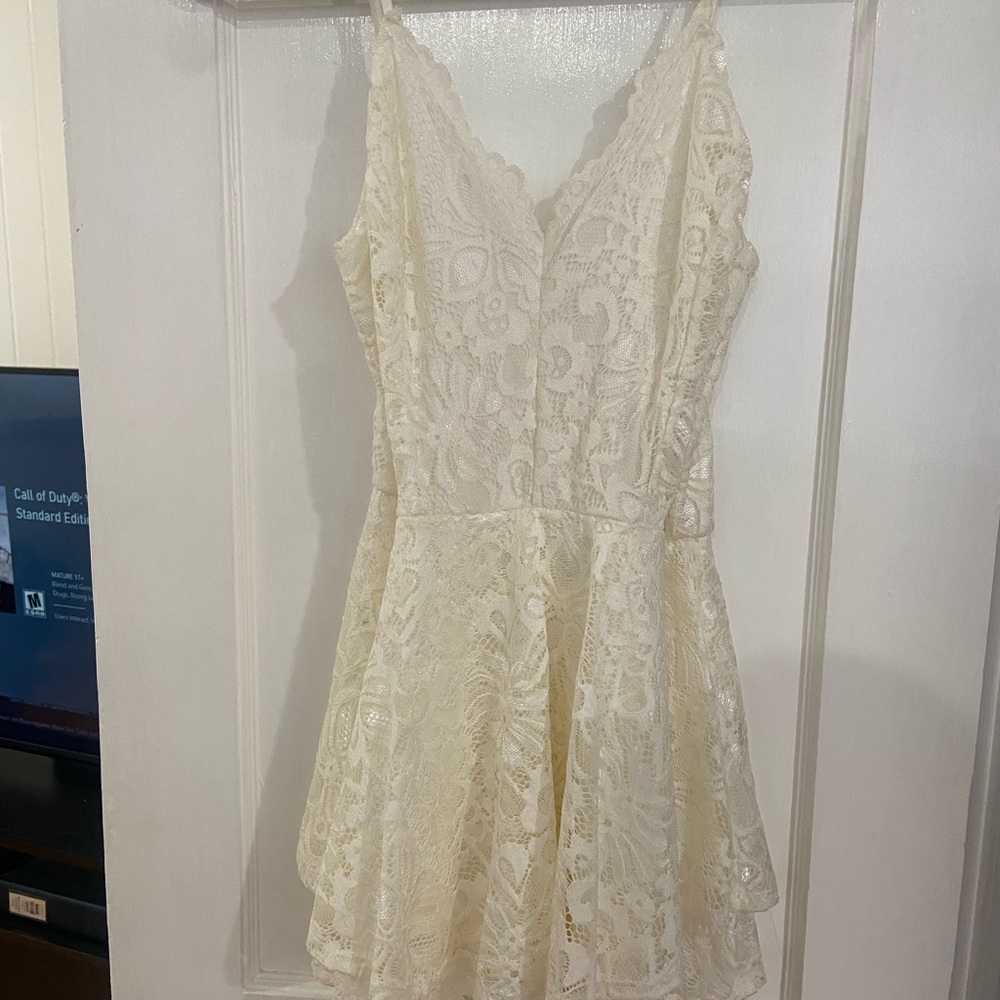 Ivory White Romper